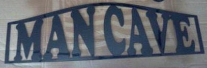 Mancave Sign Metal Wall Art