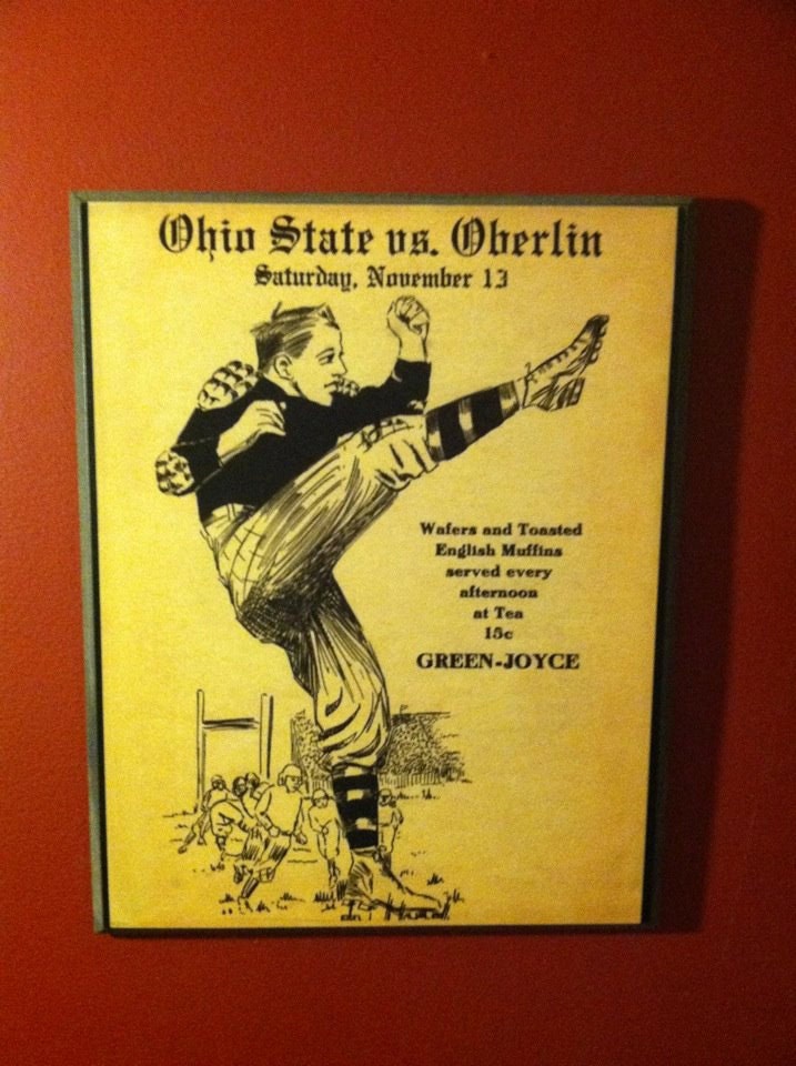 Ohio State vs Oberlin - Wall Plaque - Vintage Replica