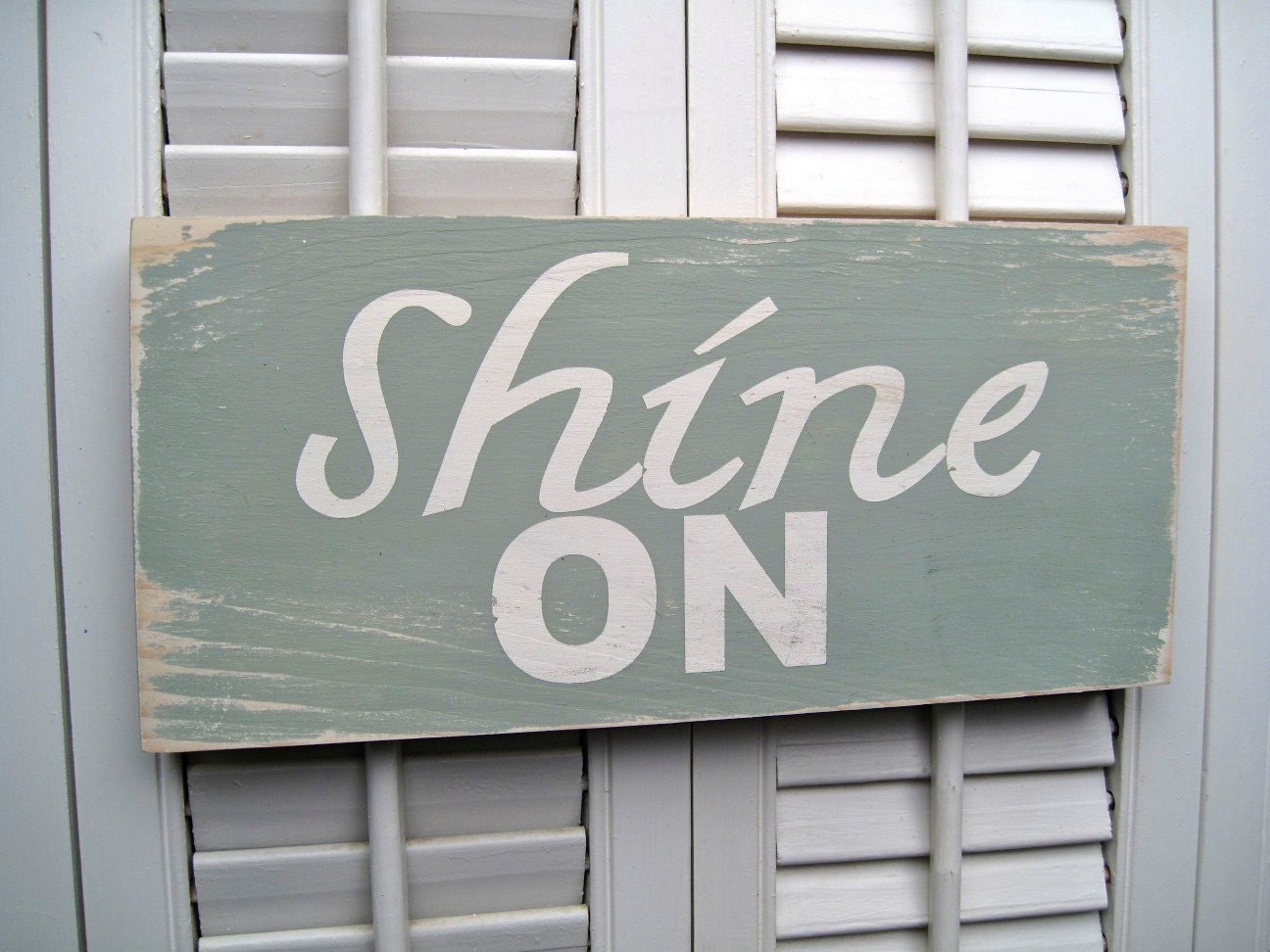 Shine On Word Art Sign