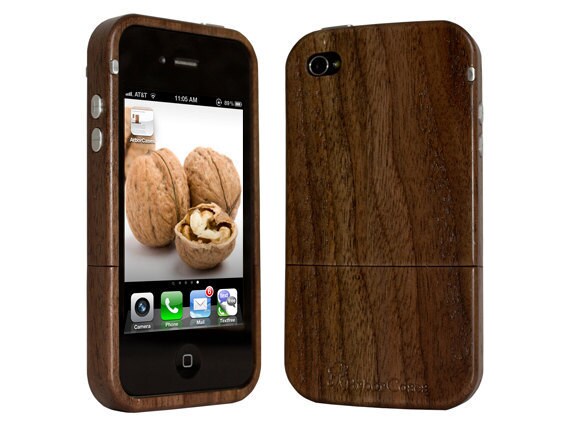 Wood iPhone 4 4s Case exotic Walnut 34% off sale ends soon