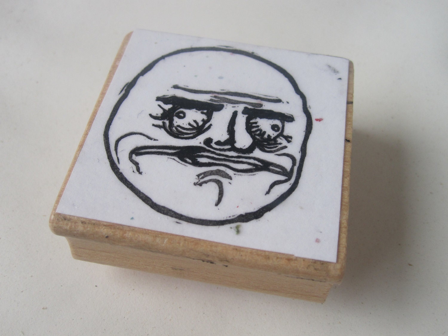 Me Gusta Hand-Carved Stamp