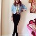 Light Wash Cropped Guess Jacket