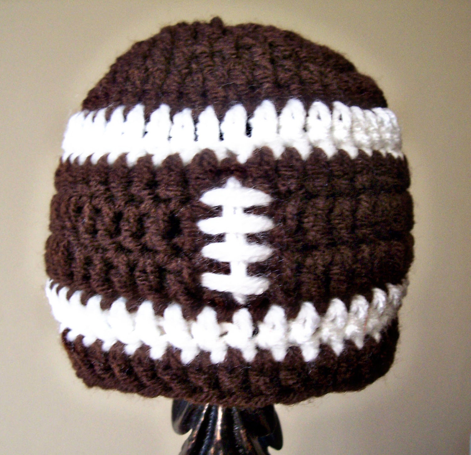 Crochet Football Beanie Hat for Babies and by SimplySublimeDesign