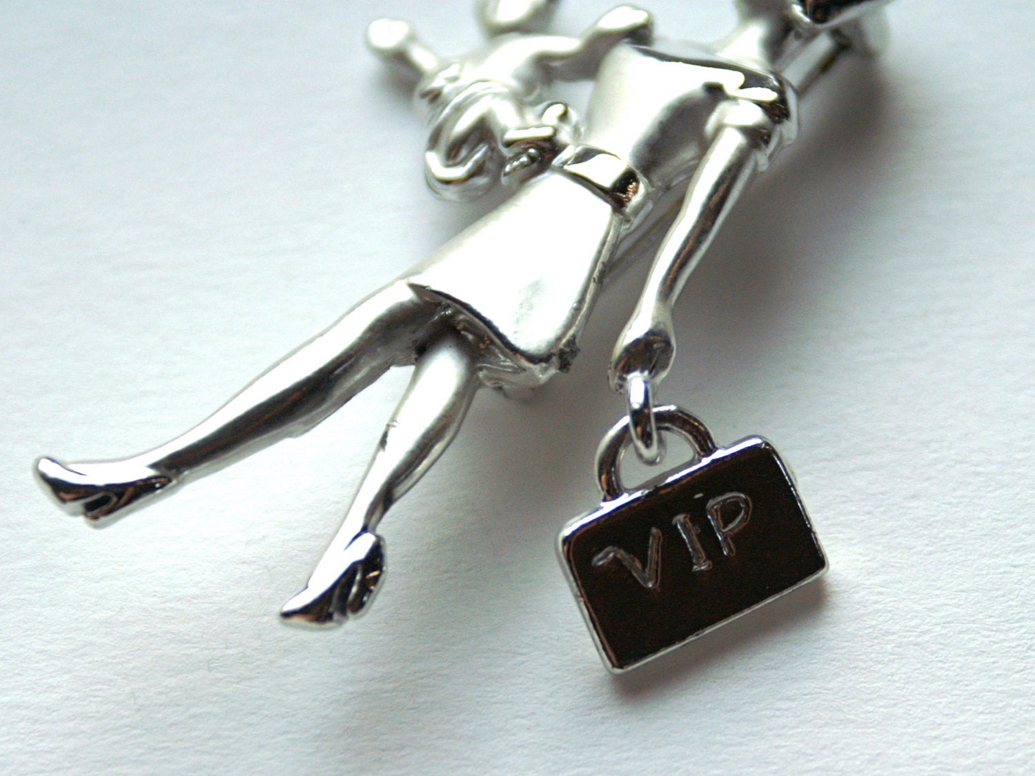 Vintage Lady Brooch VIP Mom Pin