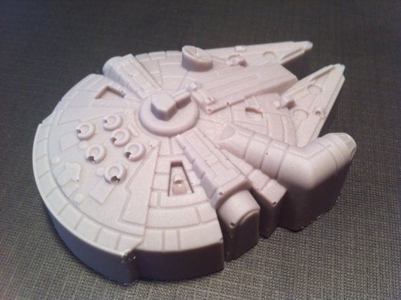 Millennium Falcon chocolates. 4 Large 3D Ships. Star Wars. Made to order.