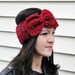 Crochet Ear Warmer/ Headband in Red