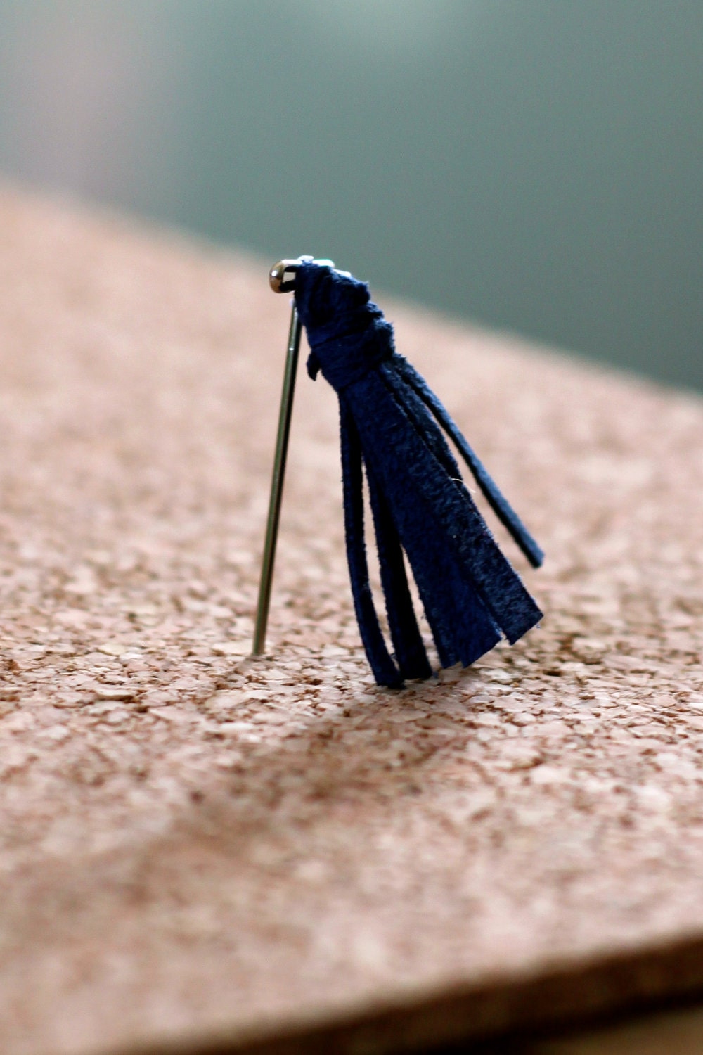 Ultrasuede Tassel Push Pins