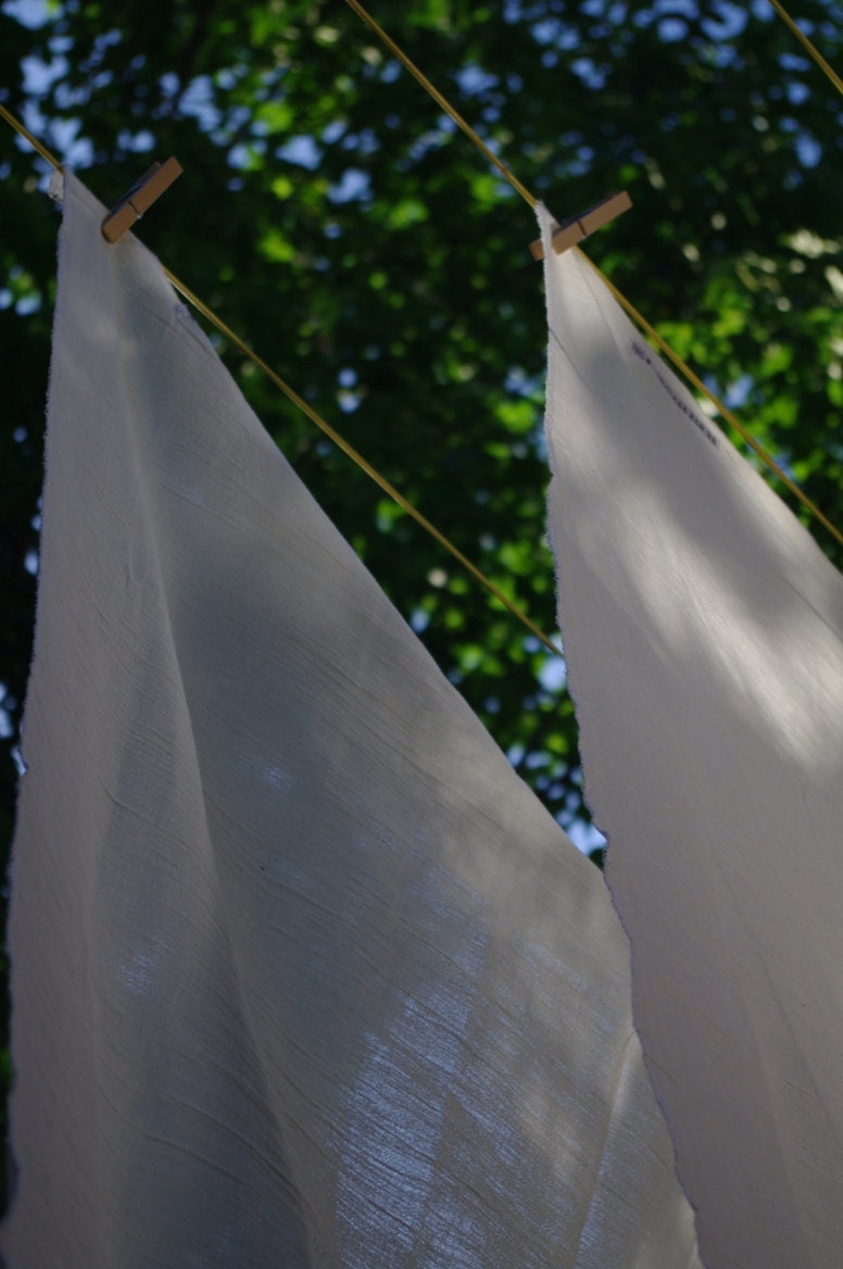 Cream Cheesecloth Placenta Wrapping Cloth for Lotus Birth