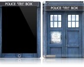Apple iPad 1 2 3 4 or Mini Decal Skin Cover  - Tardis Doctor Who Police Call Box