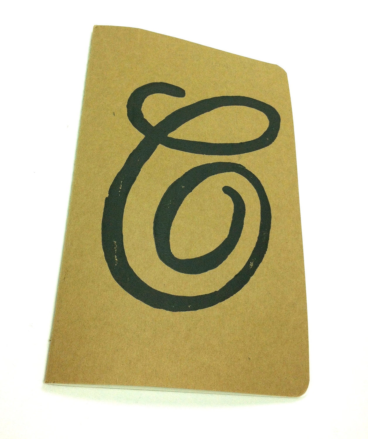 JOURNAL with Letter C Monogram - Personalized Journal Cover - Letterpress