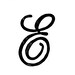 LINOCUT PRINT - Letter E Monogram - Decorative Lettering - 8x10