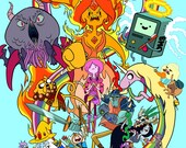 Diablo Time - Diablo & Adventure Time Crossover - 13x19" Print