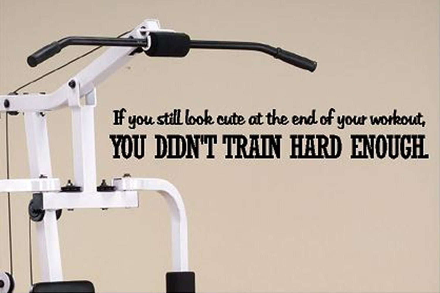 Vinyl Decal - Motivational Fitness Quote - 23 inches - Vinyl Quote