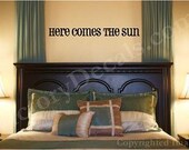 Beatles Vinyl Decal - "Here Comes the Sun" - Pick From 3 Fonts - 23 inches