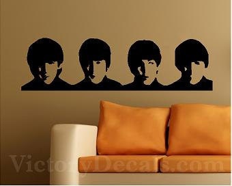 The Beatles - Vinyl Decal - 23 inches