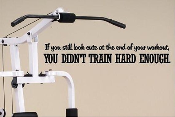 Vinyl Decal - Motivational Fitness Quote - 23 inches - Vinyl Quote