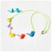 Cute funny Birds Colorful Necklace - flock of birds