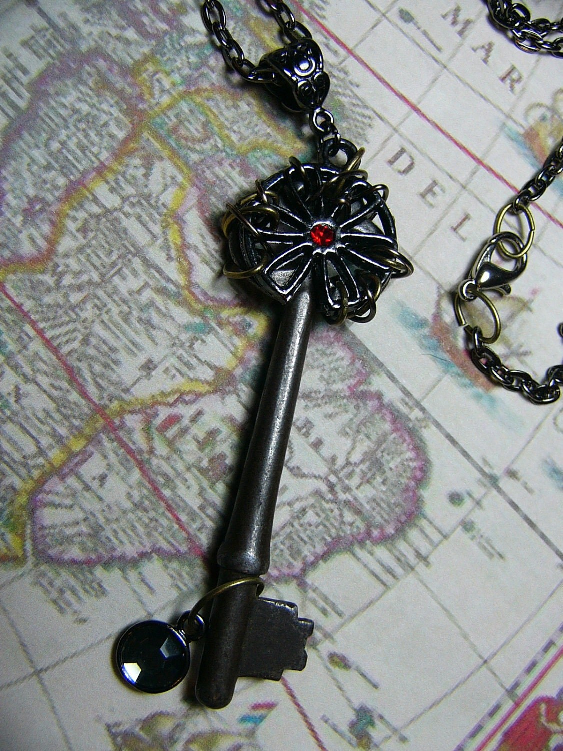 Antique Skeleton Key Necklace