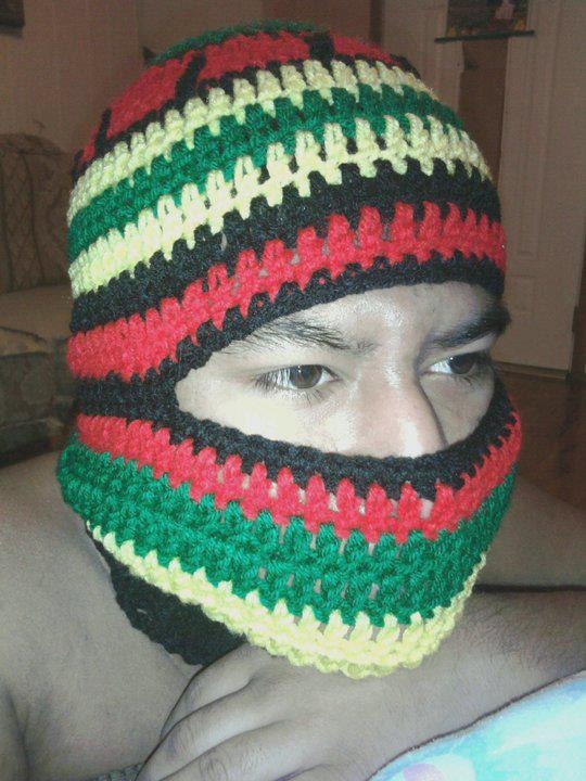Items similar to Crochet 2 in 1 is a Beanie Hat/ Ski mask on Etsy