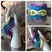 Four Wavy 80's Multicolor Stacking Bracelets