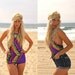 Vintage 80s Sequin Halter Bodysuit top Swimsuit Playsuit Romper Jumpsuit XS S