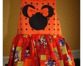 Halloween Mouse Bow Dress 6m - 8