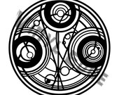 Doctor Who Vinyl Wall Decal Gallifreyan Symbol 2 Feet