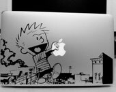 Calvin & Hobbes Macbook Vinyl Decal Giant Ramapge