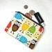Coin Purse - Owl Zipper Pouch (padded) Gadget Case / Little Wallet Adults / Kids Camera Bag