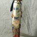 Iroquois Hunter Native American Indian 12" wood faceless art doll Brave history
