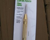 NEW Automatic CENTER PUNCH with Brass Handle