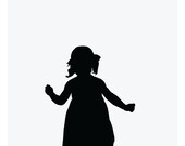 CUSTOM SILHOUETTE 8X10 Fine Art Print, nursery or children's rooms, alice & lois design studios