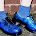 Galaxy cosmic space nebula print hand painted dr marten shoes, On Trend