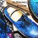 SUMMER SALE Galaxy Cosmic Gothic Print Doc Dr Martens. Hand Painted . made to order. any size
