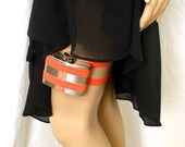 Flask Garter - 4oz flask  - Carrot Orange - fun and sexy gift
