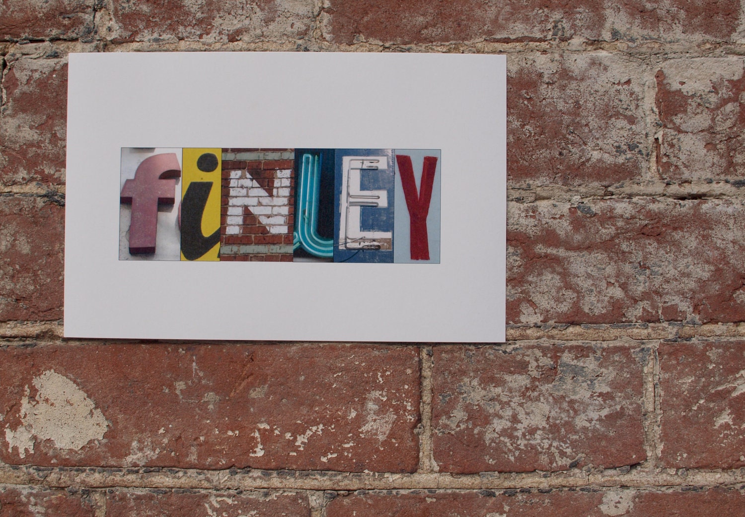 Photo Letter Custom Print