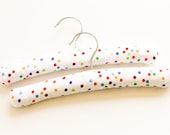 Baby / Toddler / Children's Padded Clothes Hangers. Spots. Set of Two.