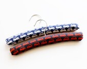Baby / Toddler / Children's Padded Hangers. Cars. Set of Two.