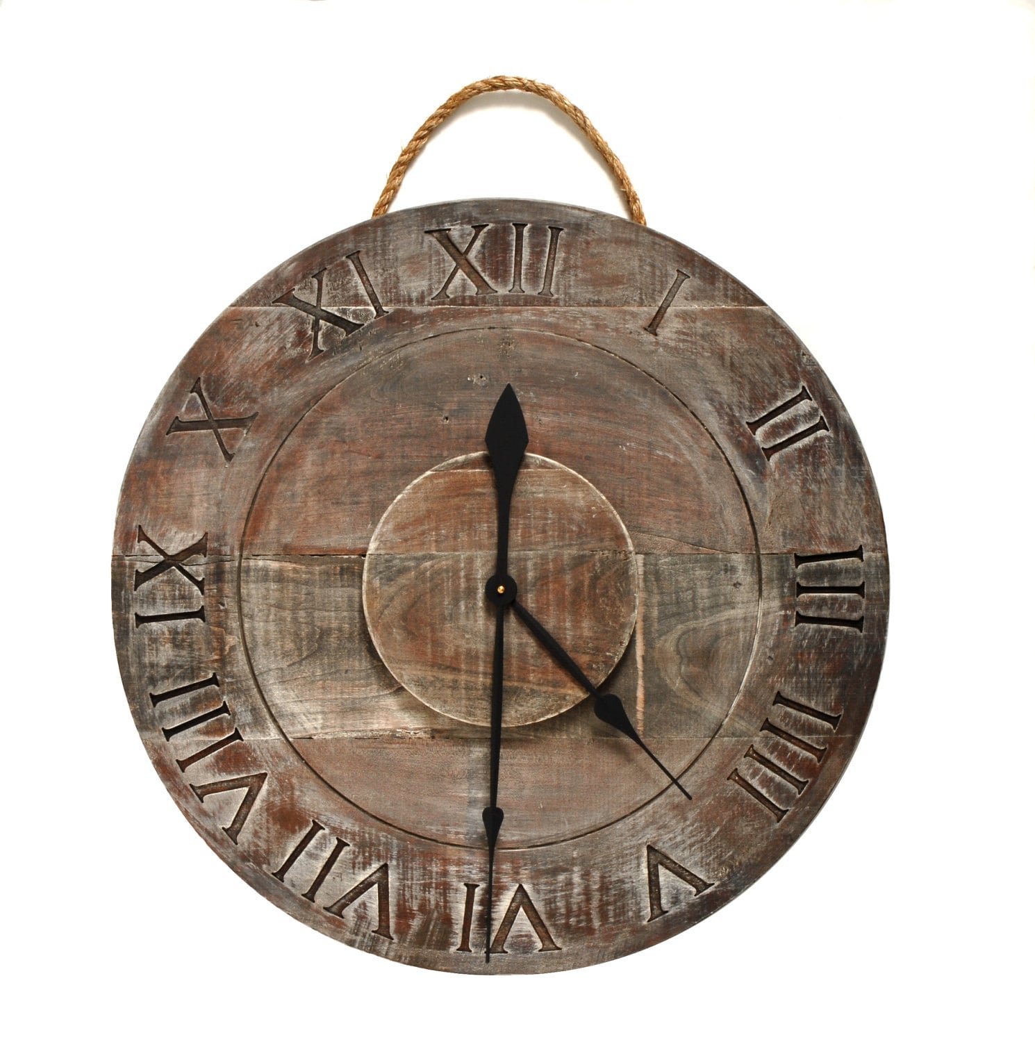 Large Reclaimed Cherry Wood Wall Clock by AmysCrossing on Etsy