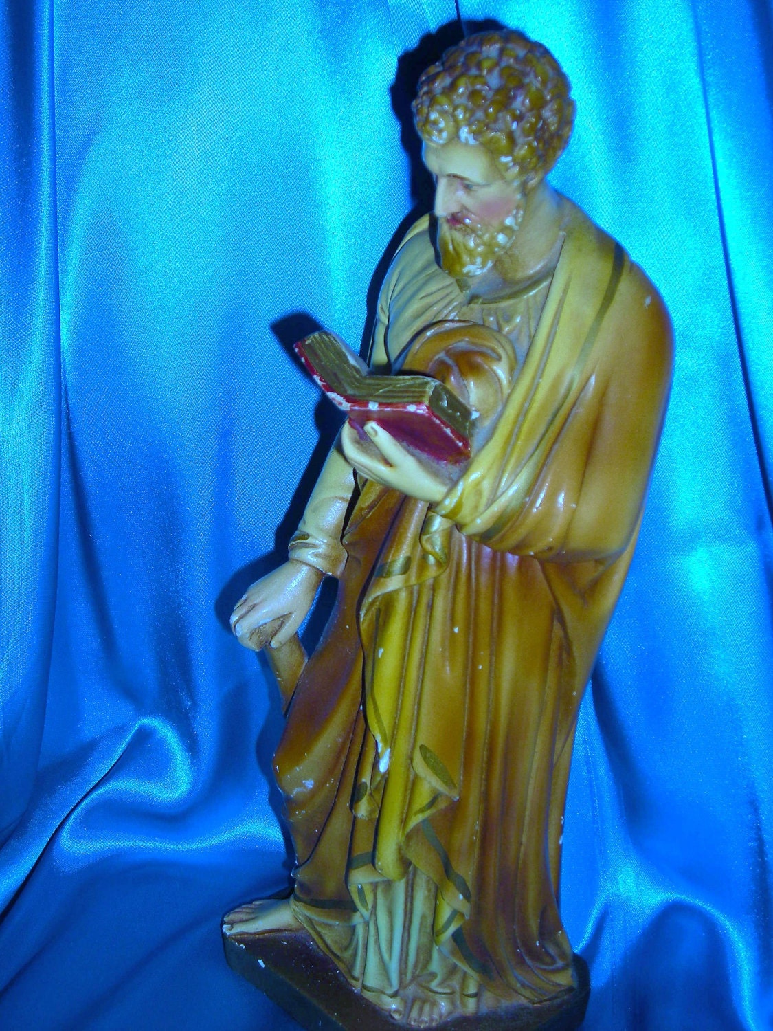 Desperate And Hopeless / St Jude Chalkware Statue / Patron of Impossible Cases / Shrine to St. Jude / Devotion to St. Jude