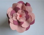 Set of Felt Camelia Flowers Craft Flowers Felt Flowers