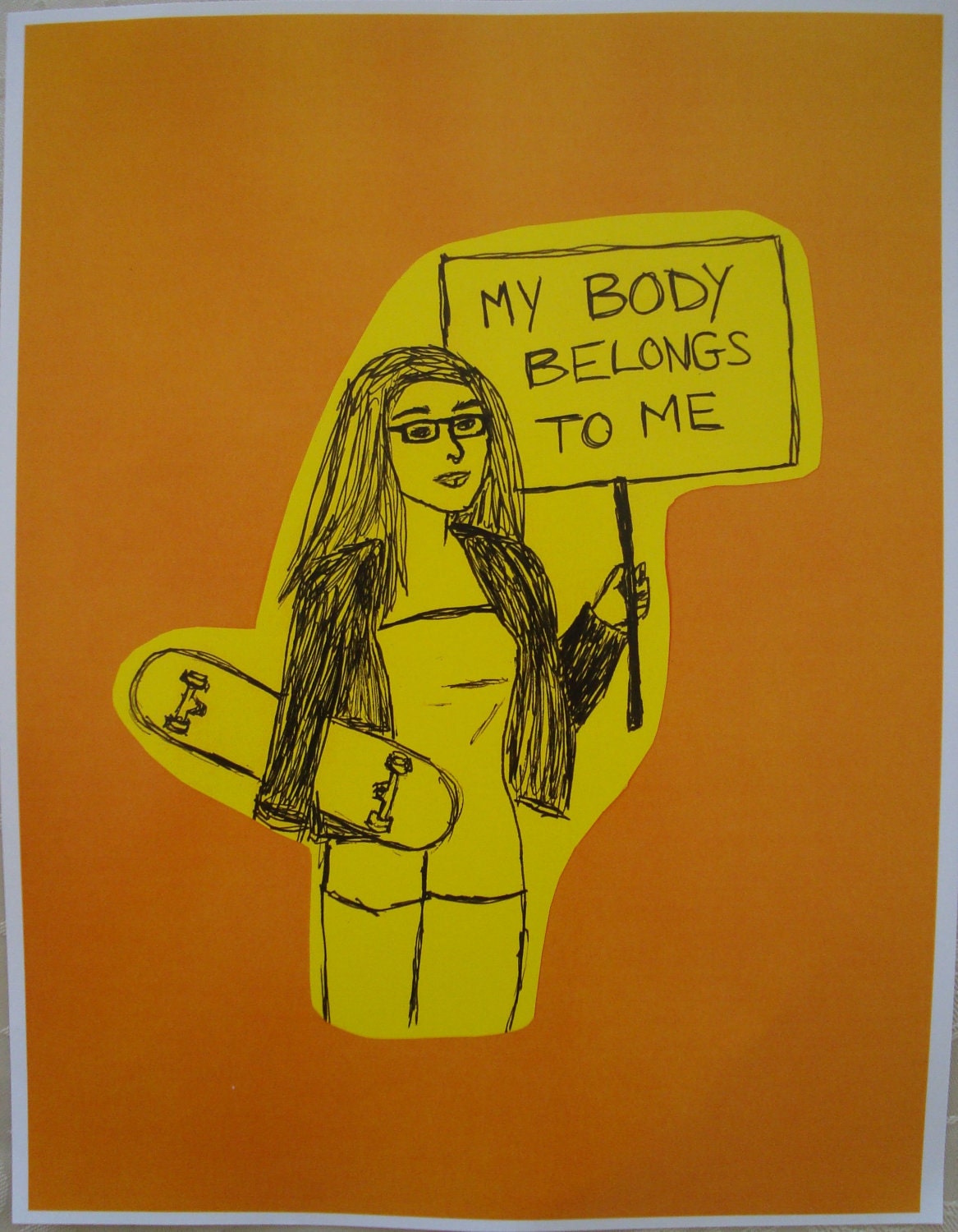 Drawing "My Body" by Clementine Cannibal