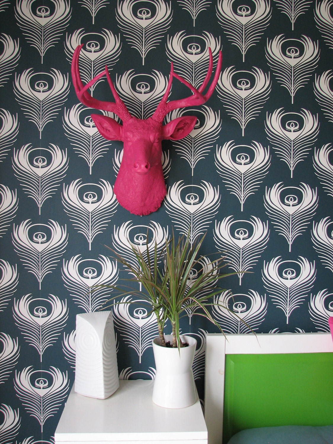 Faux Taxidermy Deer Head Deerman the Animal Head wall hanging