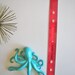 Bigger 8" RESERVED 4 NATALIE bright blue: Hanging Little Octopus