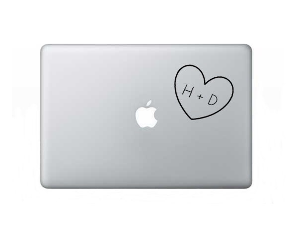 Personalized Heart Vinyl Decal