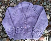 lavendar lacy girls cardigan