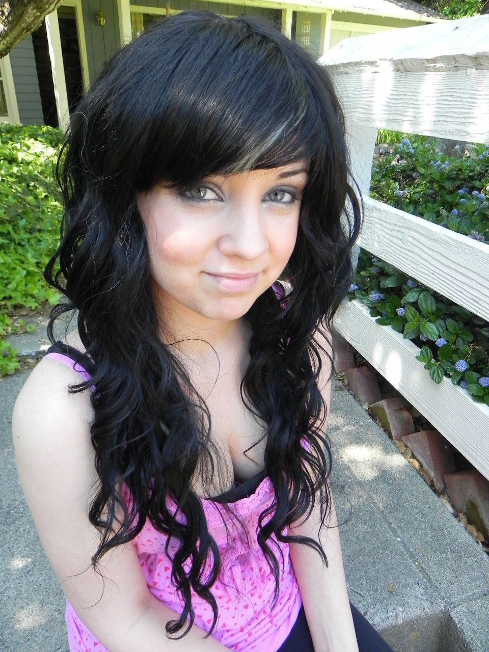 Noir / Black and Blonde / Long Wavy Layered Wig