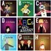 ABCs of Bad-Assery / 3 Poster Prints of Killers from Horror & Action movies 12"x12" prints Evil Dead Jason Freddy Shaun of the Dead