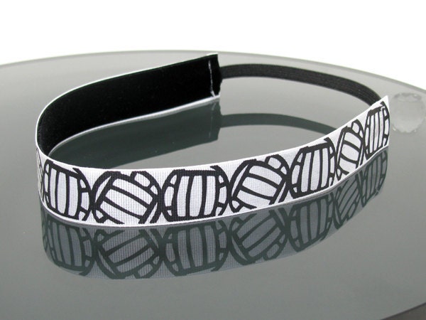 Buy cute gift ideas - Volleyball Super Cute Grosgrain Ribbon and Velvet Non Slip Elastic Headband Fun Great Gifts