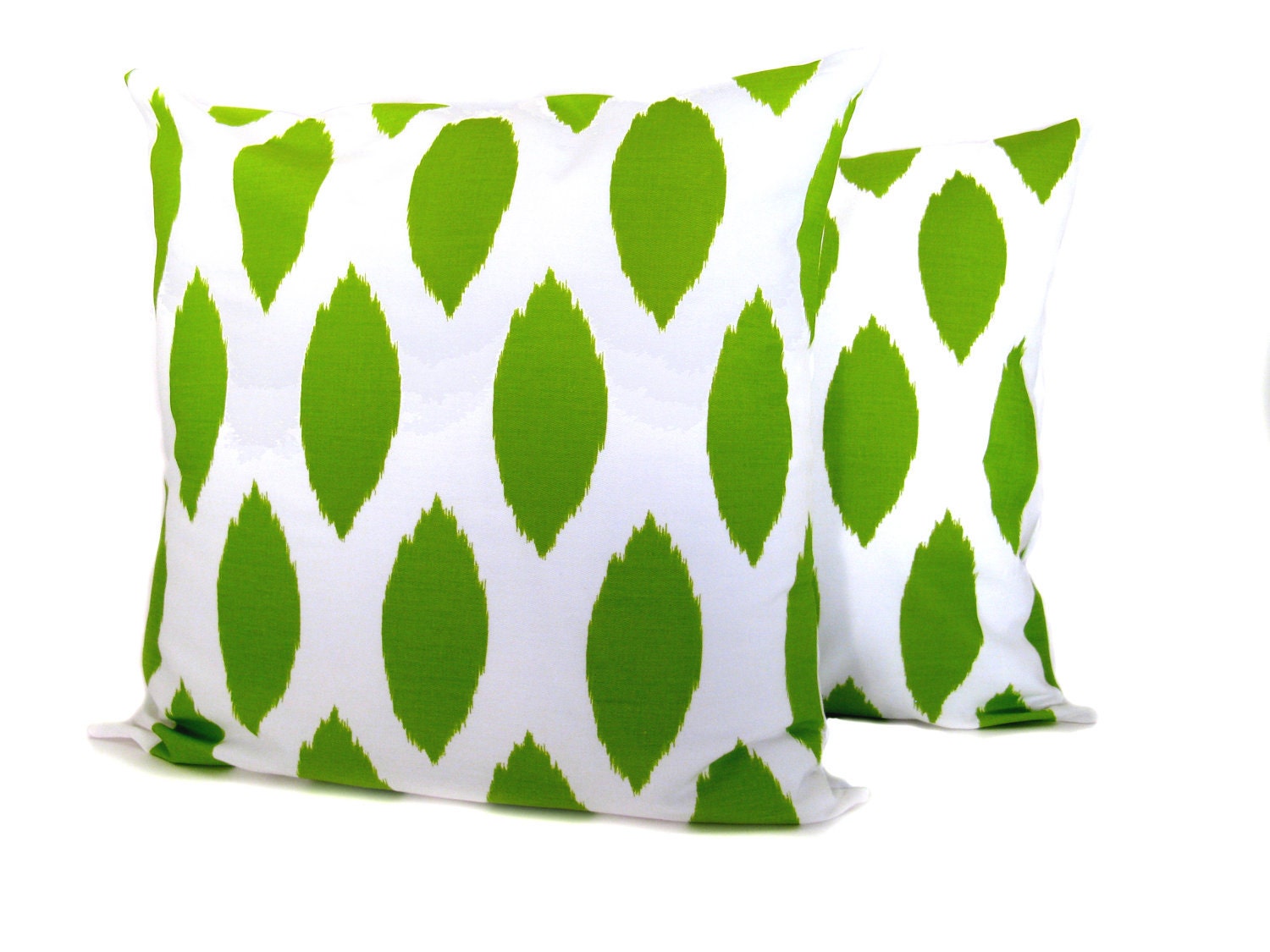 green plush pillow